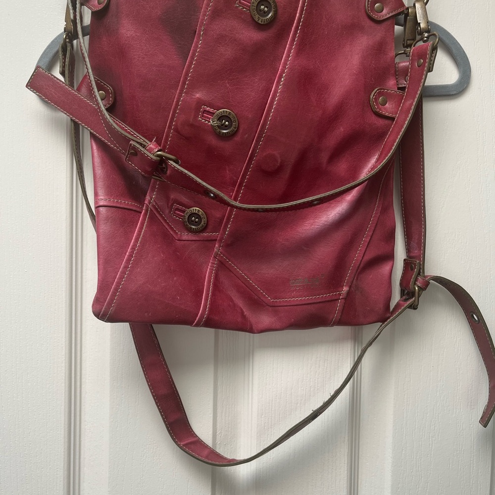 Stylish Red vegan  Leather Women's Bag